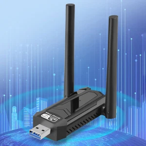 AC1300Mbps USB Wireless Dongle Dual Band 2.4/5Ghz Fit for Windows XP/Vista/11/10 - Picture 1 of 9