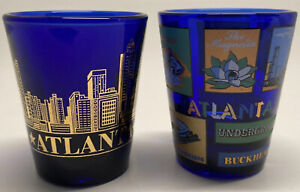 Atlanta, Georgia Cobalt Glass Shot Glasses