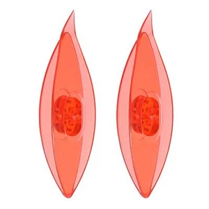 2uds Frivolité Lanzaderas 77x21x11mm Plástico Lanzaderas, Transparente Rojo - Imagen 1 de 5