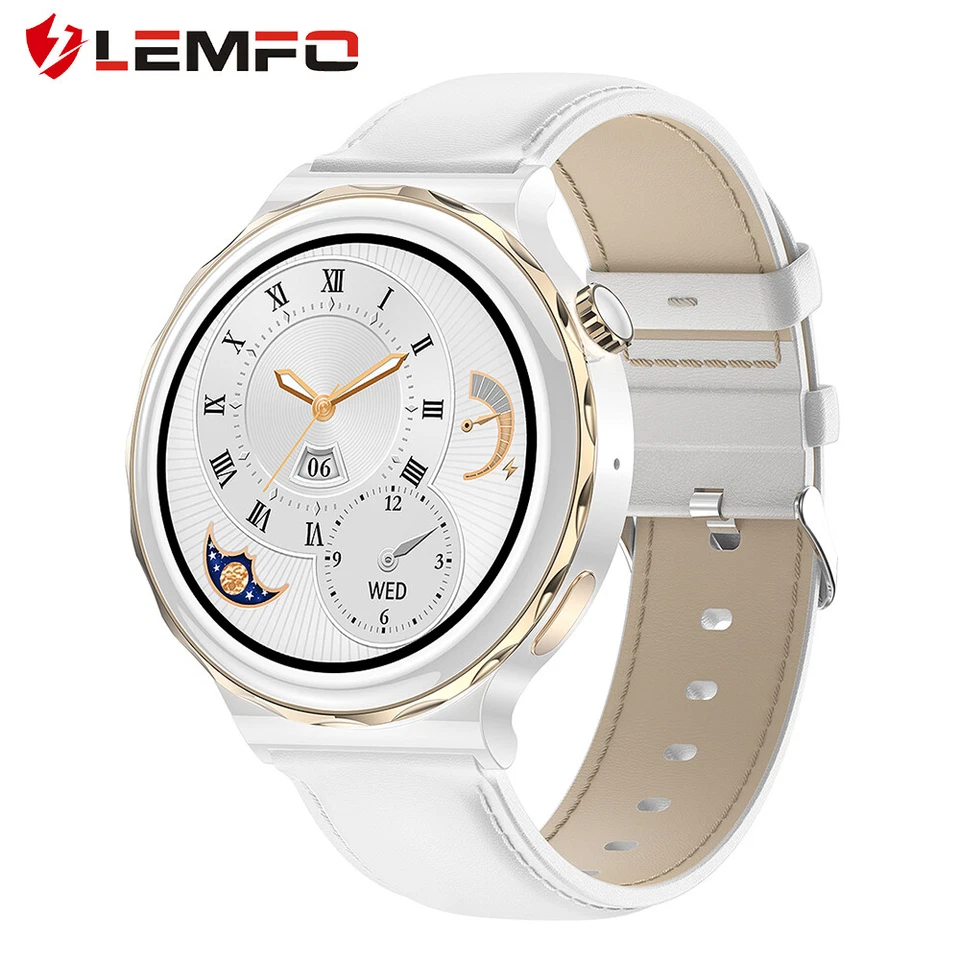 LEMFO HK43 Women Female menstrual cycle SmartWatch Bluetooth Call NFC Waterproof - Image 1 of 4