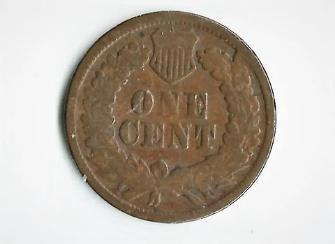 1865 INDIAN CENT CUD ON REVERSE AND DIE BREAK Cover