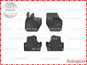NEU LHD SCHWARZ GUMMI BODENMATTEN AUSKLEIDUNGEN ALLES WETTER FÜR VOLVO S60 V60 2010-2018 - Bild 1 von 6
