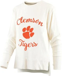Women's Clemson University Tigers Sweatshirt Cuddle Knit Fleece - Picture 1 of 6
