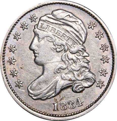 1834 Bust Dime - Scratches Great Deals From The Executive Coin Company Cover