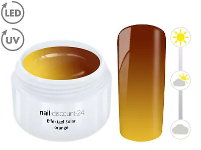 Effekt UV LED Gel FARBGEL Solar orange French Modellage Nail Art Design Nagel - Bild 1 von 3