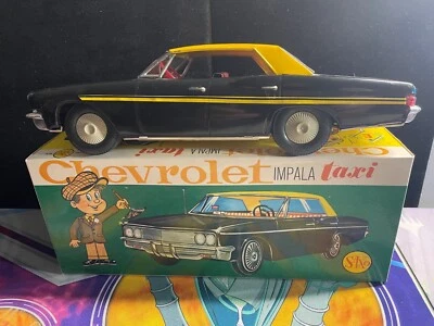 1960'S carro de lata Chevrolet Impala vintage Argentina táxi saxo com caixa - Imagem 1 de 4
