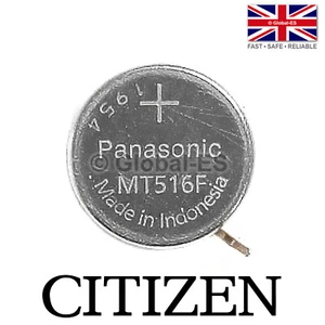 Citizen MT516F 295-7600 / 295-61 Capacitor Watch Battery: A930 B031 V110A 1M20A - Picture 1 of 2