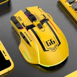 Tri-Mode 2.4G USB Bluetooth Wireless Gaming Mouse 12 Keys RGB Game Wired - Picture 1 of 15