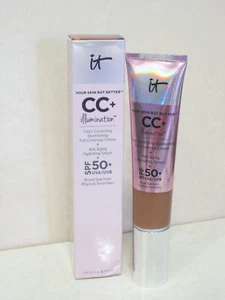 IT COSMETICS YOUR SKIN BUT BETTER CC+ ILLUMINATION FULL COVERAGE CREAM DEEP - Picture 1 of 3