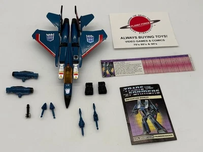 1984 Thundercracker w/ Booklet & Tech Spec Complete G1 Transformers Jet Figure - Image 1 of 2