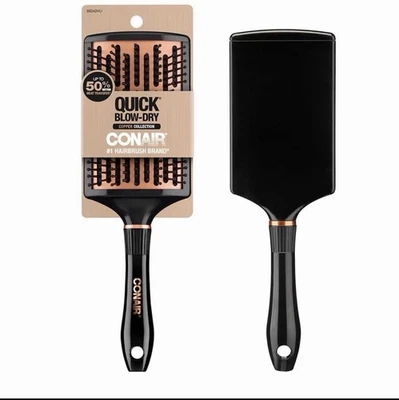 Cepillo Conair Quick Blow-Dry Pro Curvado Cobre Paleta Negro 1 CEPILLO - nuevo con etiquetas Foto 1 de 4