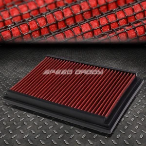 FOR 07-13 MAZDA3/MAZDA5 RED REUSABLE/WASHABLE DROP IN AIR FILTER PANEL - Bild 1 von 6