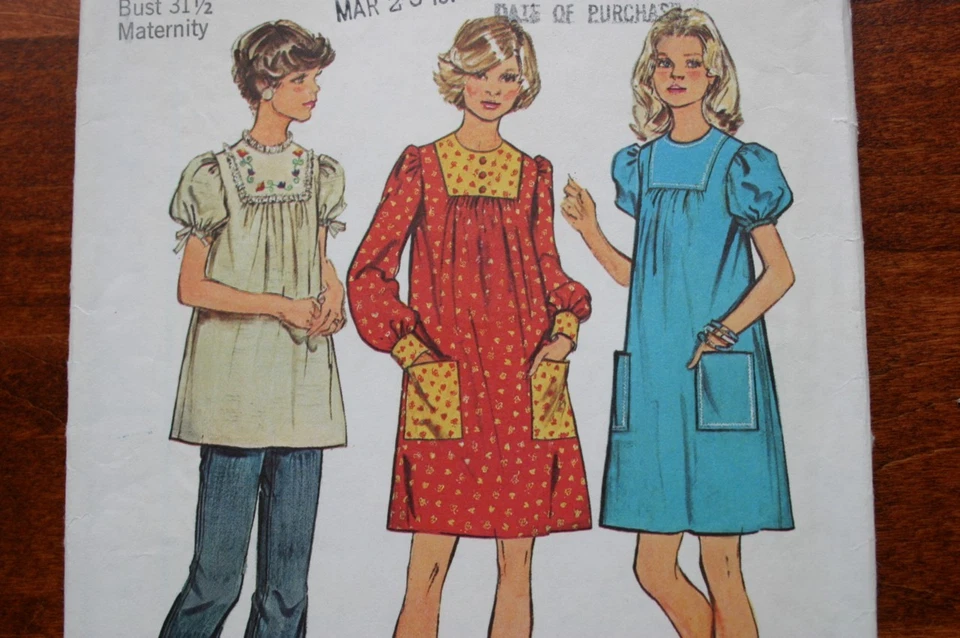 SIMPLICITY 6050 MISSES FORMA CANESÚ MATERNIDAD BATA VESTIDO TOP PATRÓN TALLA 8 Foto 1 de 1