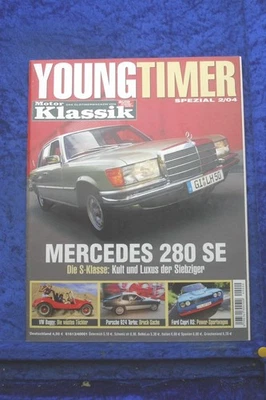 YOUNGTIMER 2/04 Mercedes 280 SE Porsche 924 TURBO Ford Capri RS VW BUGGY Jeep - Immagine 1 di 2