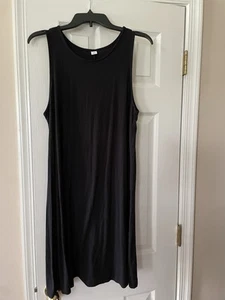 Old Navy Black Sleeveless Tank Dress Size Large - Picture 1 of 5