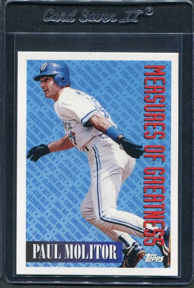 1994 Topps Paul Molitor MG #609 Blue Jays Mint - Image 1 of 1