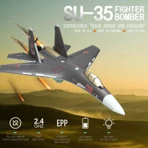 SU‑35 RC Airplane+LED Light 2.4GHz 4-Channel Foam Remote Control Aircraft Kids - Picture 1 of 8