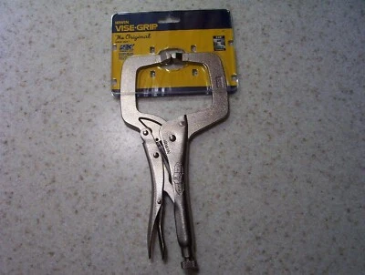 Irwin Vise Grip 11R 11" Locking C Clamps With Regular Tips Easy Release Carded - Image 1 of 4