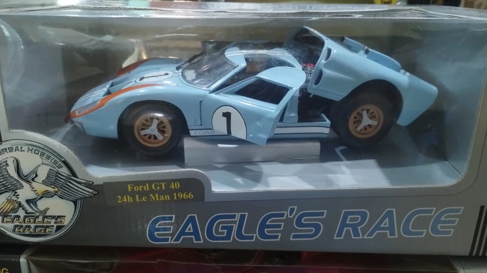 Universal Hobbies Ford GT 1:18 Scale Diecast Car Black In Box #1 Blue - Image 1 of 1