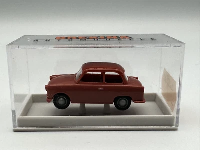 BREKINA TRABANT P50 COUPE, RED, 1:87 HO SCALE, NIB, LOT B - Image 1 of 4