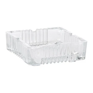 Glas Aschenbecher eckig 10 x 10 cm Tisch Glasaschenbecher Tischaschenbecher - Picture 1 of 2