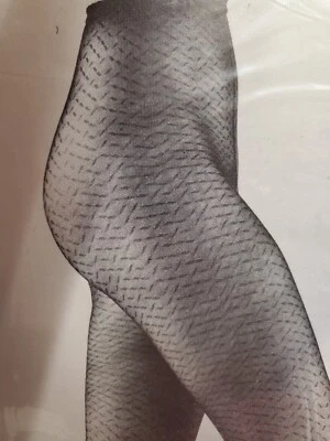 Vintage Christian Dior Textured Tights Pantyhose Size 2 Cognac Rare HTF  - Image 1 of 4