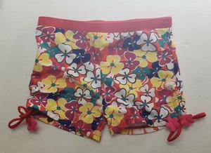 Girls Swim Shorts Size 12 Bottom Xiazhilian Drawstring Floral Ruched New - Picture 1 of 5