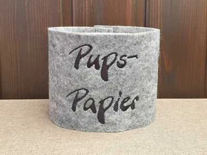 #909 Banderole »Pups Papier« Toilettenpapier Klopapier Klorollen Filz - Picture 1 of 6