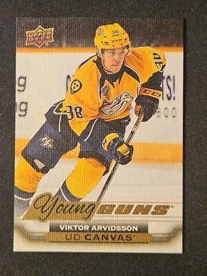 15-16 Upper Deck Viktor Arvidsson Canvas Young Guns 🚨🚨🚨 Nashville Predators  - Image 1 of 2
