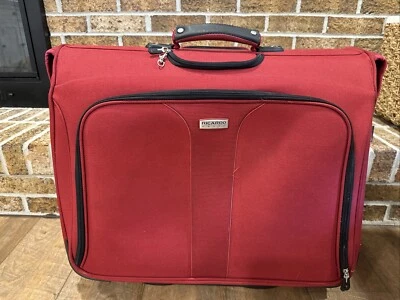Ricardo Beverly Hills Elite 24" Garment Luggage Azalea Red Suitcase - Image 1 of 4