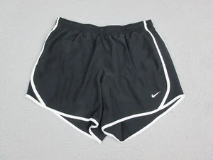 Nike Shorts Girls Extra Large Black Logo Lightweight Running Youth Kids 26x12 - Picture 1 of 11