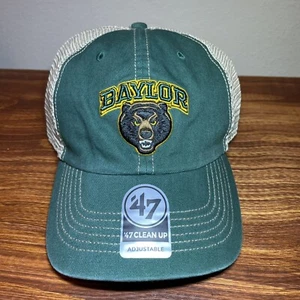 Baylor Bears 47 Brand Clean Up Green Adjustable SnapbackHat Cap NEW - Picture 1 of 6