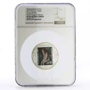 Cook Islands 20 dollars Renoir Art Young Bather PF69 NGC silver coin 2019 - Picture 1 of 2