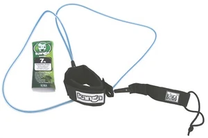 Quality Kanga surfboard leash/legrope 8' x 7mm Mini Mal - Picture 1 of 3