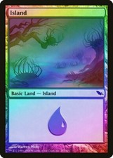 Island (287) FOIL Shadowmoor HEAVILY PLD Basic Land MAGIC MTG CARD ABUGames