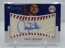 LARRY WALKER 2012 SIGNATURE SERIES GAME BALL AUTOGRAPH AUTO #8/10- ROCKIES!!