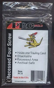 LOT OF 3 PRO MOLD PC11 - RECESSED - STACKABLE - 4 SCREW - TRADING CARD SCREWDOWN - Picture 1 of 1