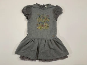 MAYORAL Size 104 cm 4 Girls Dress Short Sleeve Dress Gray - Picture 1 of 7