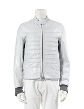 Chaqueta de plumón con capucha para niños Jacquard técnico Dior Oblique  plateado | DIOR