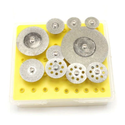 10Pcs Mini Diamond Cutting Wheel Saw Blade Cut Off Disc For Dremel Rotary Tool - Image 1 of 4