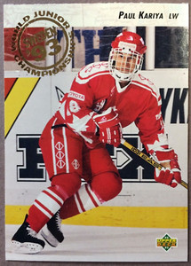 1992-93 Upper Deck 93 World Juniors #586 Paul Kariya Anaheim Ducks RC
