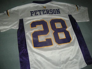 ADRIAN PETERSON MINNESOTA VIKINGS REEBOK NFL TRIKOT JUNGEN M 10-12 - Bild 1 von 4