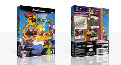 - Custodia di ricambio Hit & Run The Simpsons + scatola solo opera d'arte
