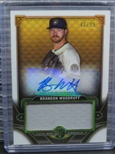 2022 Triple Threads Brandon Woodruff Jersey Auto Autograph #46/99 Brewers