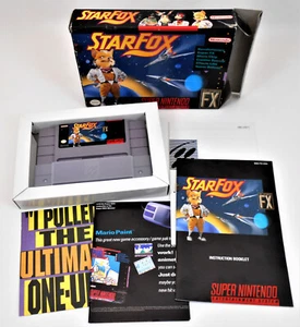 Nintendo SNES Star Fox - 1993 w/Manual & Inserts Authentic Tested - Picture 1 of 13