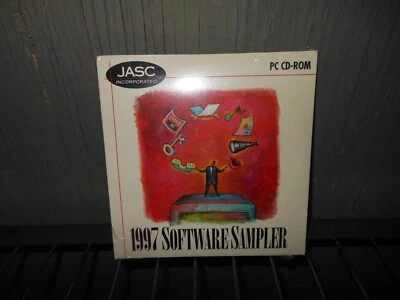 JASC Software Sampler PC CD-ROM for Windows 1997 Sealed NEW Vintage 7C - Image 1 of 2