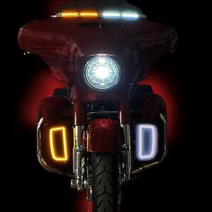Evomos Motorcycle Mini LED Turn Signal Light 8mm Indicator Blinker Light Flasher Lamp 