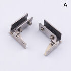 Stainless Steel Glass Clamps 5-8mm Punching-Free Wine Cabinets Glass Door Hinges