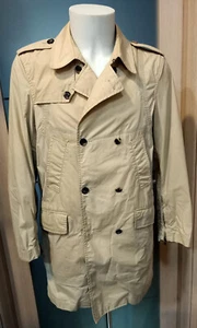 TRENCH MAURO GRIFONI TG. 48 - GIACCONE UOMO LEGGERO SOPRABITO SABBIA BEIGE CREMA - Picture 1 of 7