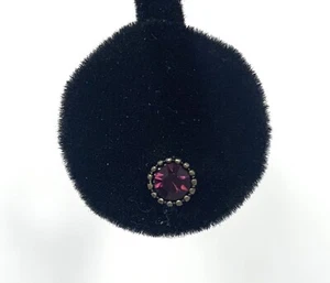 Pendientes perforados con poste color vino - Imagen 1 de 2